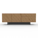 Μπουφές Minimal floors από δρυς και λάκα ελληνικής κατασκευής 180x80x40cm