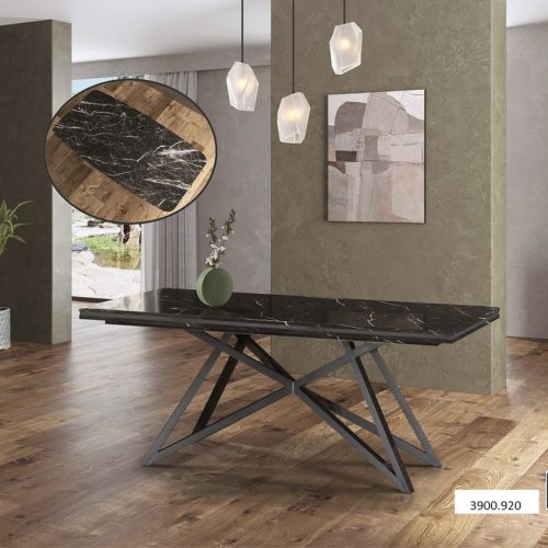 Έπιπλα Τρύφων - ΧΕΡΙ ΞΥΛΟ ΤΡΑΠΕΖΙ ΔΕΙΠΝΟΥ MARBLE FACE - ΚΩΔ. 3900