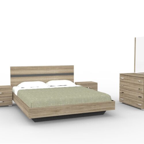 Έπιπλα Τρύφων - ΧΕΡΙ ΞΥΛΟ  Σετ Κρεβατοκάμαρας ΝET 3 5τμχ για στρώμα 160Χ200cm - ΚΩΔ. 06-14a