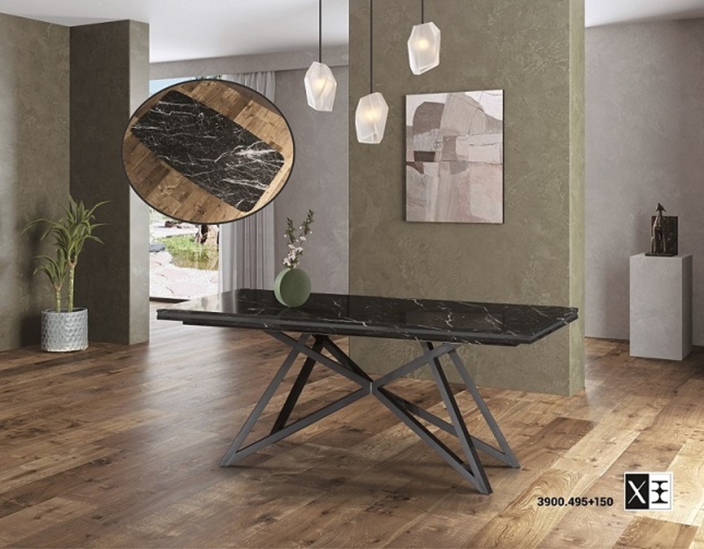 Έπιπλα Τρύφων - ΧΕΡΙ ΞΥΛΟ ΤΡΑΠΕΖΙ ΔΕΙΠΝΟΥ MARBLE FACE - ΚΩΔ. 3900