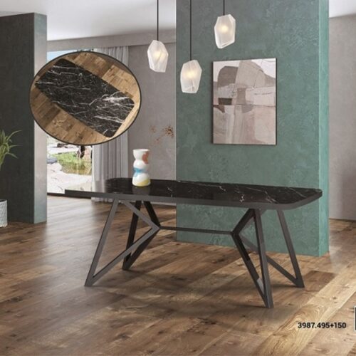 Έπιπλα Τρύφων - ΧΕΡΙ ΞΥΛΟ ΤΡΑΠΕΖΙ ΔΕΙΠΝΟΥ MARBLE FACE - ΚΩΔ. 3987
