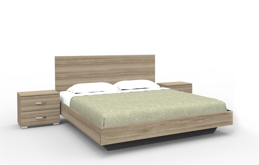 Έπιπλα Τρύφων - ΧΕΡΙ ΞΥΛΟ  Σετ Κρεβατοκάμαρας NET-MINIMAL 3τμχ για στρώμα 160Χ200 - ΚΩΔ. 06-10-03