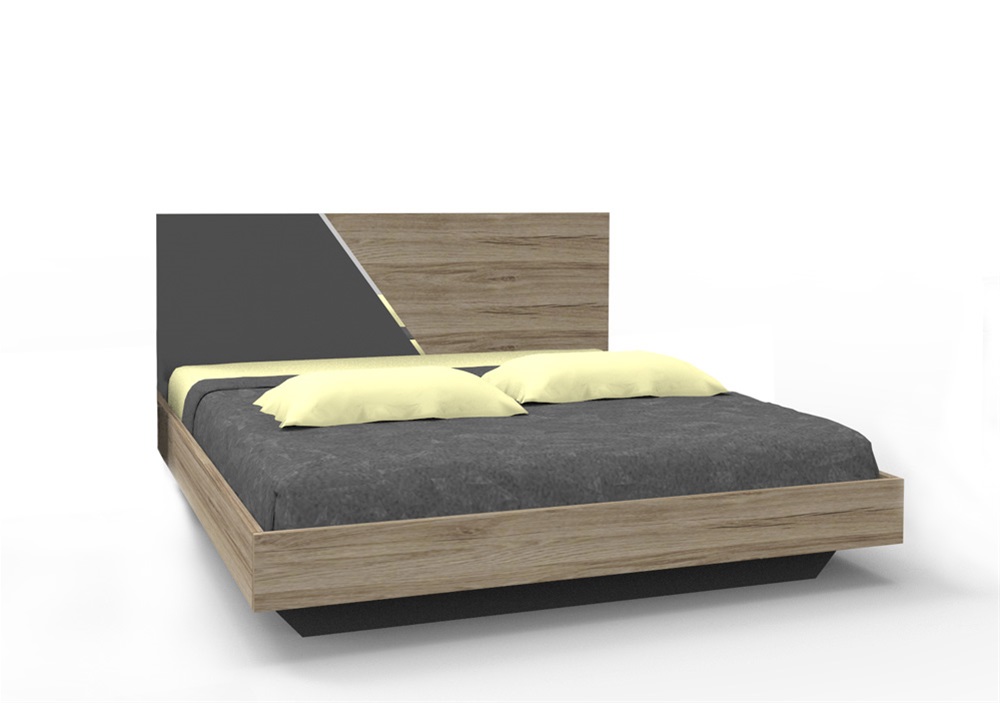 Έπιπλα Τρύφων - ΧΕΡΙ ΞΥΛΟ  Κρεβάτι Διπλό ΦΑΛΤΣΟ για στρώμα 160Χ200 - ΚΩΔ. 08-15