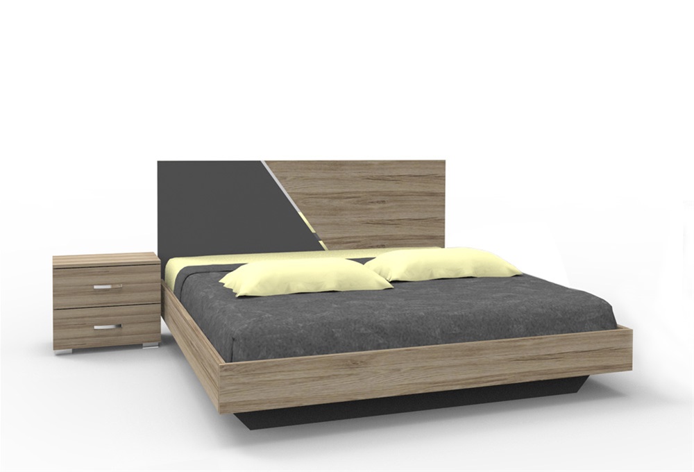 Έπιπλα Τρύφων - ΧΕΡΙ ΞΥΛΟ  Σετ Κρεβατοκάμαρας ΦΑΛΤΣΟ 2τμχ για στρώμα 160Χ200 - ΚΩΔ. 06-15-02