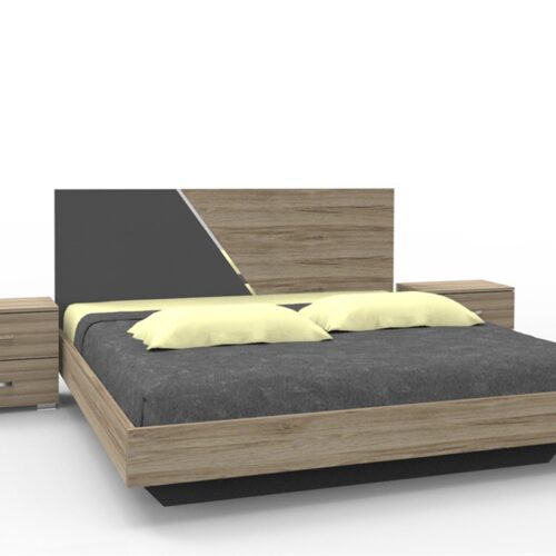 Έπιπλα Τρύφων - ΧΕΡΙ ΞΥΛΟ  Σετ Κρεβατοκάμαρας ΦΑΛΤΣΟ 3τμχ για στρώμα 160Χ200 - ΚΩΔ. 06-15-03