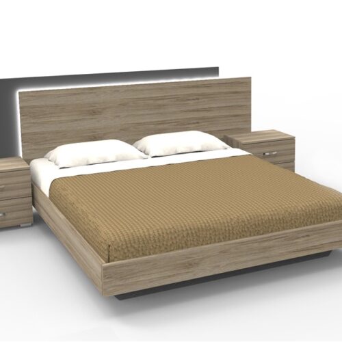 Έπιπλα Τρύφων - ΧΕΡΙ ΞΥΛΟ  Σετ Κρεβατοκάμαρας ΝΕΤ Φως 3τμχ για στρώμα 160Χ200cm - ΚΩΔ. 06-17-03