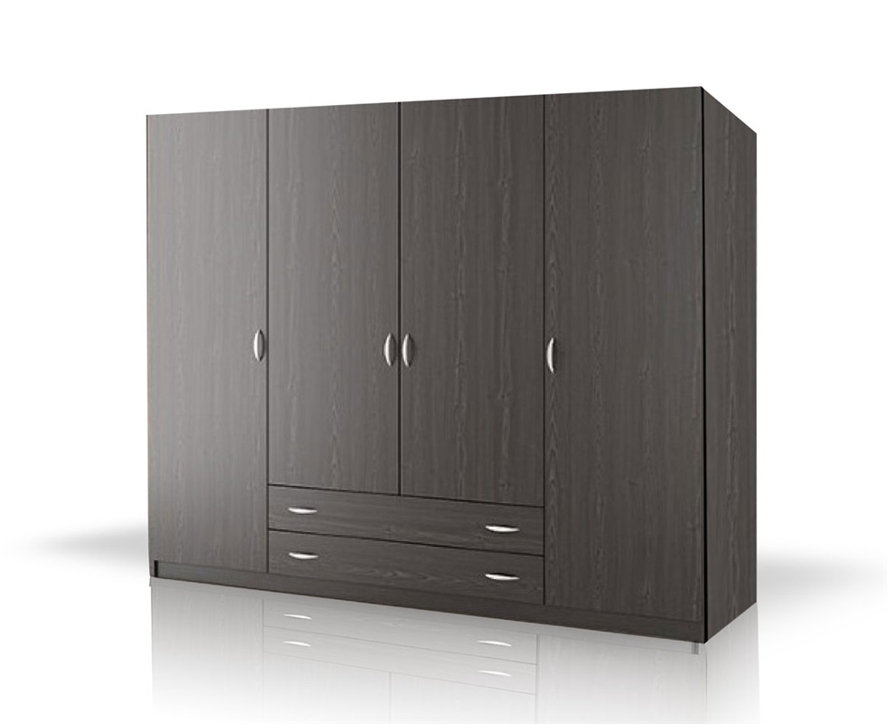 Έπιπλα Τρύφων - ΧΕΡΙ ΞΥΛΟ Ντουλάπα 4φυλλη 182cm μ. x 60cm x 180cm ύψος--ΚΩΔ.:10-06c-4f