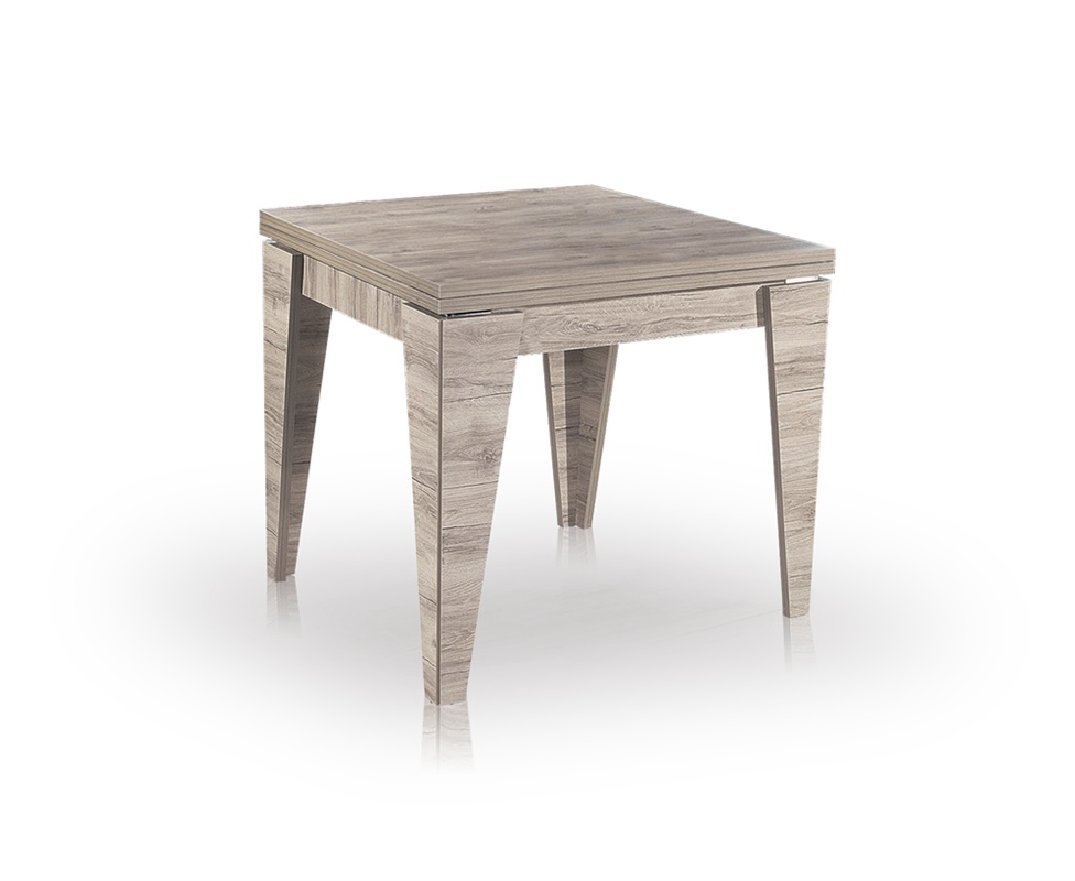 Έπιπλα Τρύφων - ΧΕΡΙ ΞΥΛΟ ΤΡΑΠΕΖΙ ΔΕΙΠΝΟΥ 415 ΤΕΤΡΑΓΩΝΟ - 90x90+90 Άνοιγμα - 03-04A