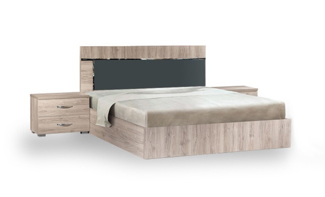 Έπιπλα Τρύφων - ΧΕΡΙ ΞΥΛΟ Σετ Κρεβατοκάμαρας CORDOBA 3τμχ, για στρώμα 160Χ200cm - ΚΩΔ. 06-08-03