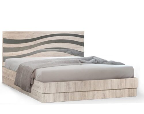 Έπιπλα Τρύφων - ΧΕΡΙ ΞΥΛΟ Κρεβάτι Διπλό OCEAN για στρώμα 160Χ200cm - ΚΩΔ. 08-03