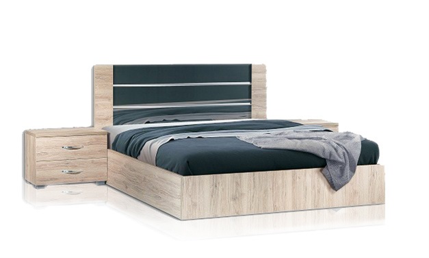 Έπιπλα Τρύφων - ΧΕΡΙ ΞΥΛΟ Σετ Κρεβατοκάμαρας Lack 3τμχ, για στρώμα 160Χ200- KΩΔ. 06-01-03