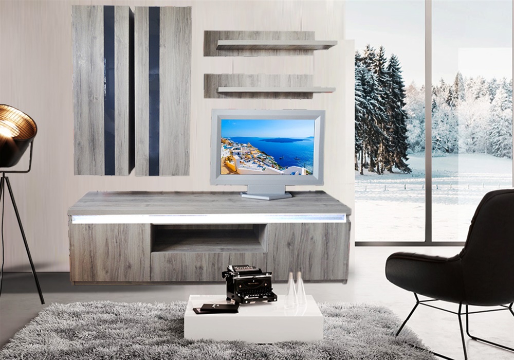 Έπιπλα Τρύφων - ΧΕΡΙ ΞΥΛΟ  ΣΥΝΘΕΤΟ LED No16  --200cm x 45cm x 200cm ύψος - ΚΩΔ. 11-04