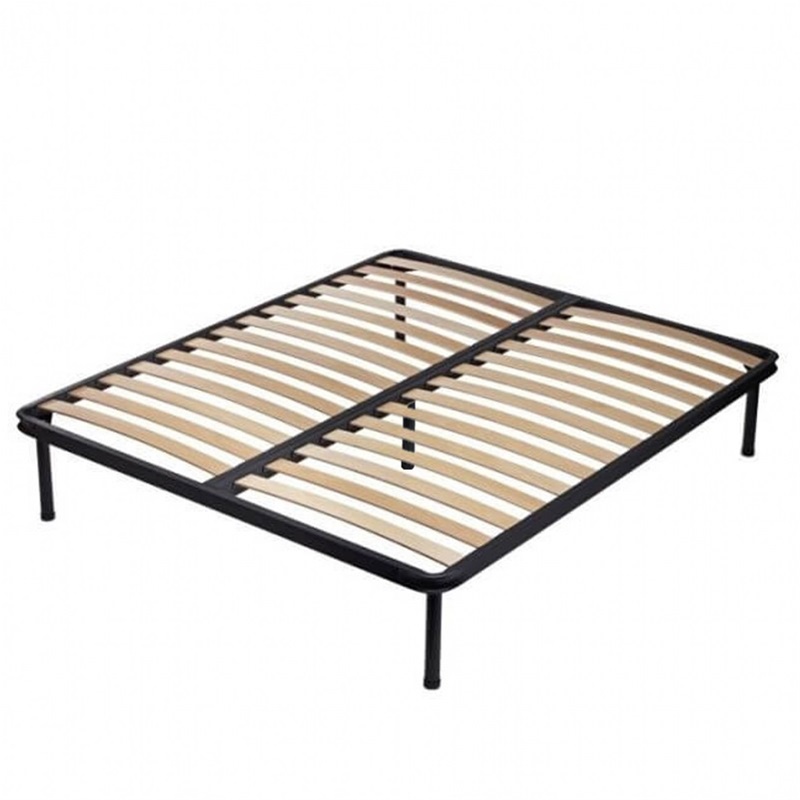 Έπιπλα Τρύφων - Σομιές με μεταλλικό σκελετό και πόδια για στρώμα 160x200cm / 31-06