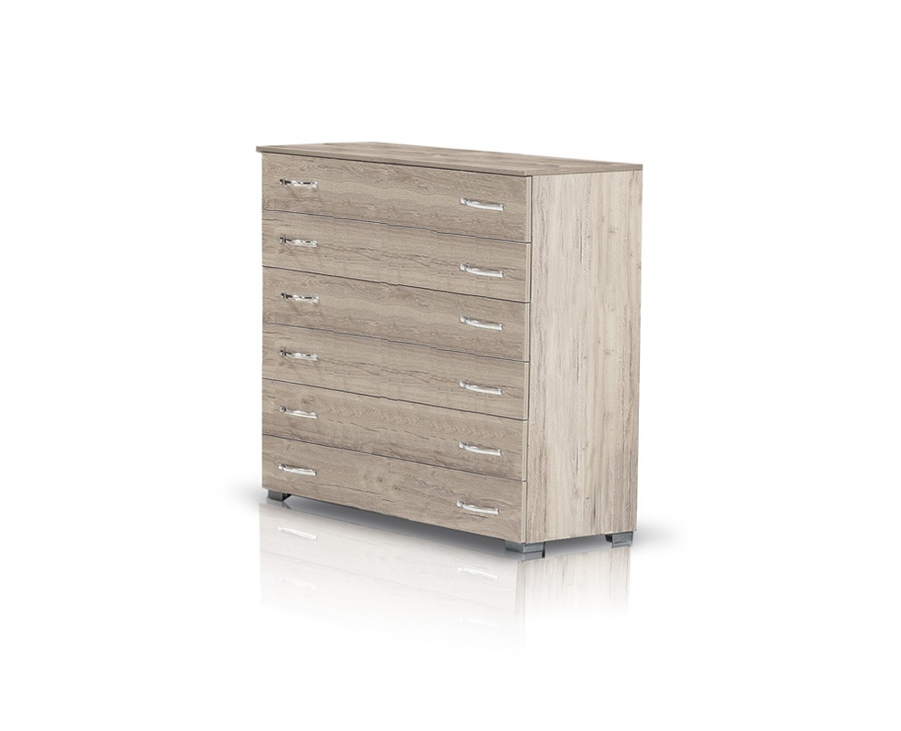 Έπιπλα Τρύφων - ΧΕΡΙ ΞΥΛΟ Συρταριέρα σειρά ΝΕΤ με 6 συρτάρια 90 cm 95 x 43.5cm - ΚΩΔ. 09-03